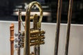 Close up image of a trumpet Royalty Free Stock Photo