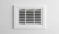 Close-Up Image Of A Vent On A White Wall Featuring A Plastic Ventilation Grid Royalty Free Stock Photo