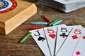 Winning Cribbage Hand Royalty Free Stock Photo