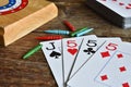 Winning Cribbage Hand Royalty Free Stock Photo