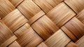 A close-up image of a woven bamboo mat. Royalty Free Stock Photo