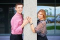 Close-up image of a young couple holding hands Royalty Free Stock Photo