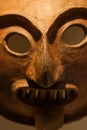 Close up of Inca terracotta mask Royalty Free Stock Photo