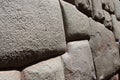 Close up of Incan stonemasonry in Cusco, Peru Royalty Free Stock Photo