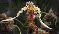 The Intricacies of a Lady Slipper Orchid Royalty Free Stock Photo