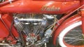 Close up on Indian motorcycle
