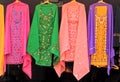 Indian woman fashion embroidered salwar kameez kurta in shop display