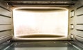 Close up  Industrial electric oven inside view Royalty Free Stock Photo