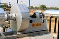 Close up of a industrial hot air fan