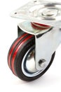 Industrial trolley single Swivel Rubber Caster Wheels. Royalty Free Stock Photo