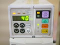 An infusion pump infusing fluids and nutrients into a circulatory system of a patient