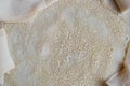 Close up of Injera, a fermented flatbread made with teff flour Royalty Free Stock Photo