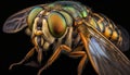 Close-up of Insect. Macro shot.