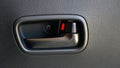 Close up inside car door handles Royalty Free Stock Photo