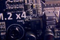 Close-up of the inside of a desktop computer before starting the repair Royalty Free Stock Photo