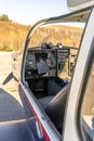 A close-up of the internal dashboard panel of a small aircraft Royalty Free Stock Photo