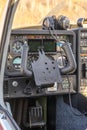 A close-up of the internal dashboard panel of a small aircraft Royalty Free Stock Photo