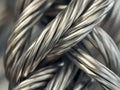 Twisted Metal Cables Abstract Royalty Free Stock Photo