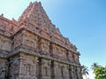 Close up of the intricate detail on the walls of a Hindu temple