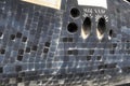 Close up of the intricate heat tile system on the mock up shuttle Explorer Royalty Free Stock Photo