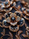 Close-up of intricate jewelry