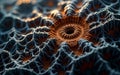 Close-up of intricate, layered cellular structures