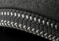 On texture and stitching detail showcases the fabric\'s sturdiness Royalty Free Stock Photo