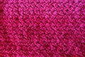 Close-Up of an Intricately Textured Pink Crocheted Blanket Royalty Free Stock Photo