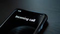 Close-Up of iPhone Screen Displaying Incoming Call. Generative ai