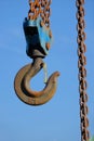 Iron hook and chain Royalty Free Stock Photo
