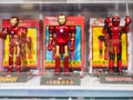 Close up of Iron man figure on display shelf at Yamashiroya store in Ueno, Tokyo, Japan. Royalty Free Stock Photo