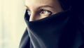 Close up of islamic woman wearing hijab