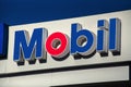 Mobil gas station sign