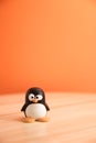 Close up of isolated Tux penguin, emblem of GNU/Linux operating system. Copyspace