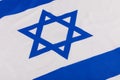 Close up of Israeli Flag with the Star of David