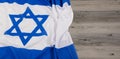 Close up of Israeli Flag with the Star of David