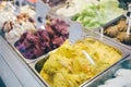 Close up of italian gourmet gelato ice cream Royalty Free Stock Photo