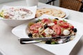 Close up of italian mixed salad