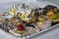 Close up of italian pastries