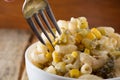 Close up of a italian salad with pasta Royalty Free Stock Photo