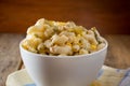 Close up of a italian salad with pasta Royalty Free Stock Photo