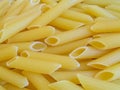 Close-up of italian semolina pasta penne