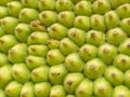 Close up of The jackfruit peel texture, Rough Green surface of tropical fruit with small eye-shaped button that is all around Royalty Free Stock Photo