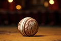 close-up of a jai alai ball pelota on a court