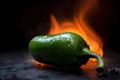 close-up of jalapeno pepper, with its fiery heat and flavor