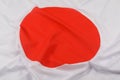 Close up of Japanese Flag with copy space Royalty Free Stock Photo