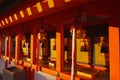 Close up of a Japanese shinto shrine