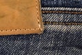 Close up of Jeans label Royalty Free Stock Photo