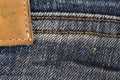 Close up of Jeans label Royalty Free Stock Photo