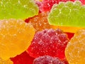 close up of jelly candies